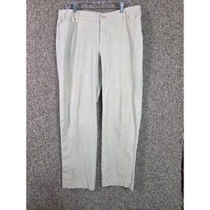 Talbots Chino Pants Mens 34 Khaki Cotton Stretch Casual Trousers RN93677‎